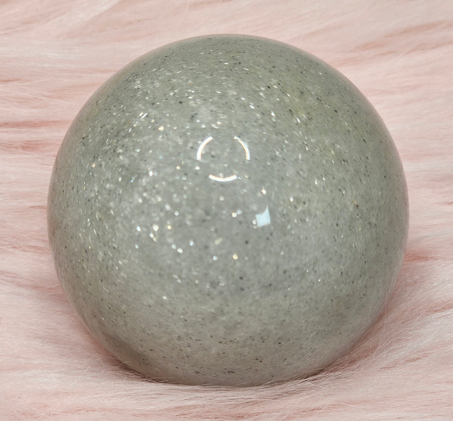 Silver Mica Sphere