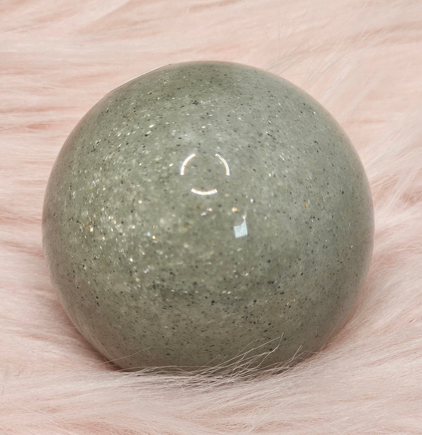 Silver Mica Sphere