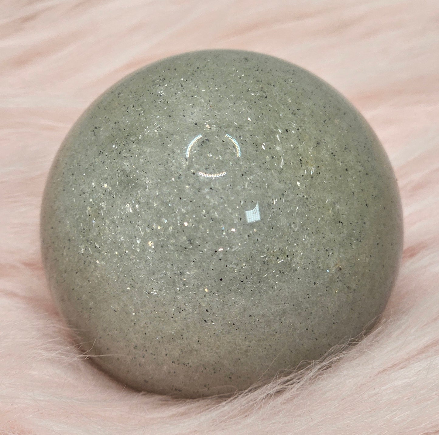 Silver Mica Sphere