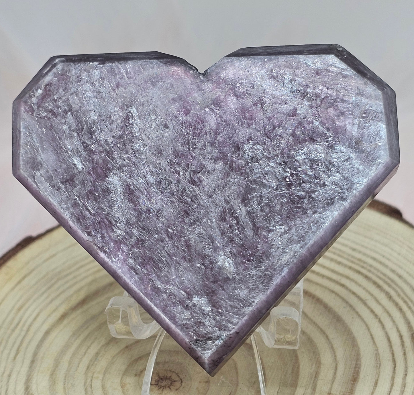 Purple Mica Heart