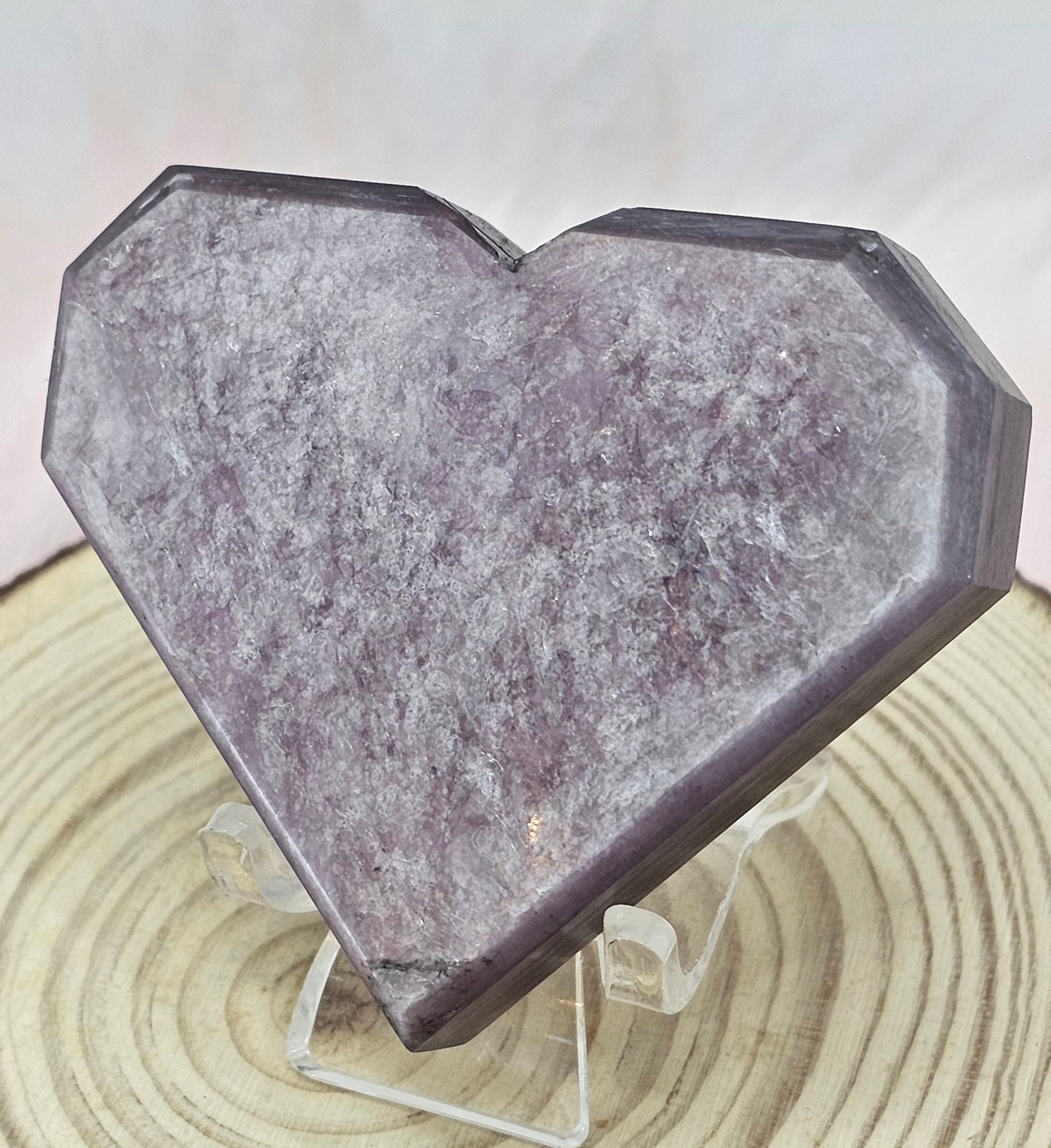 Purple Mica Heart