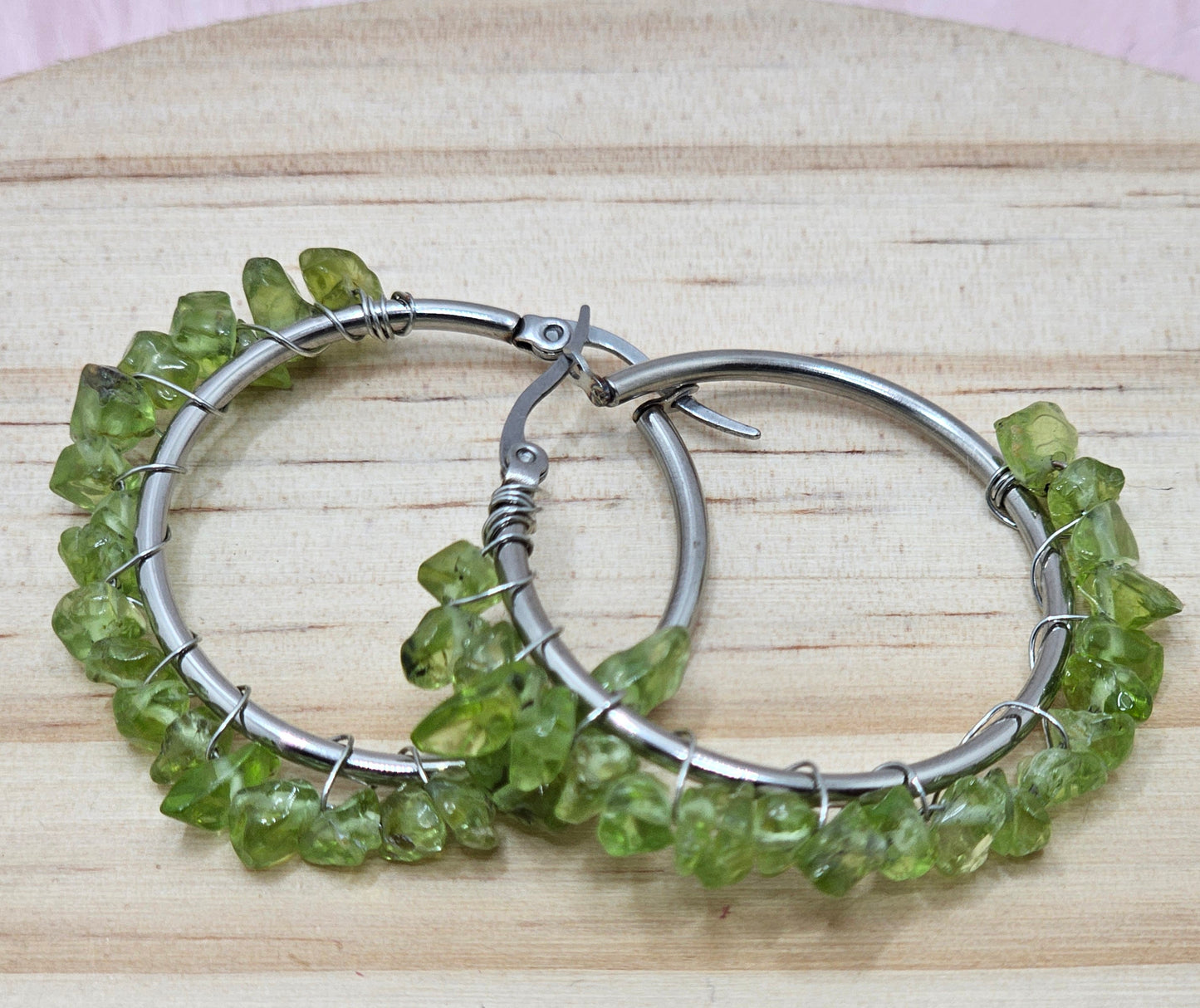 Chip Hoop Earrings