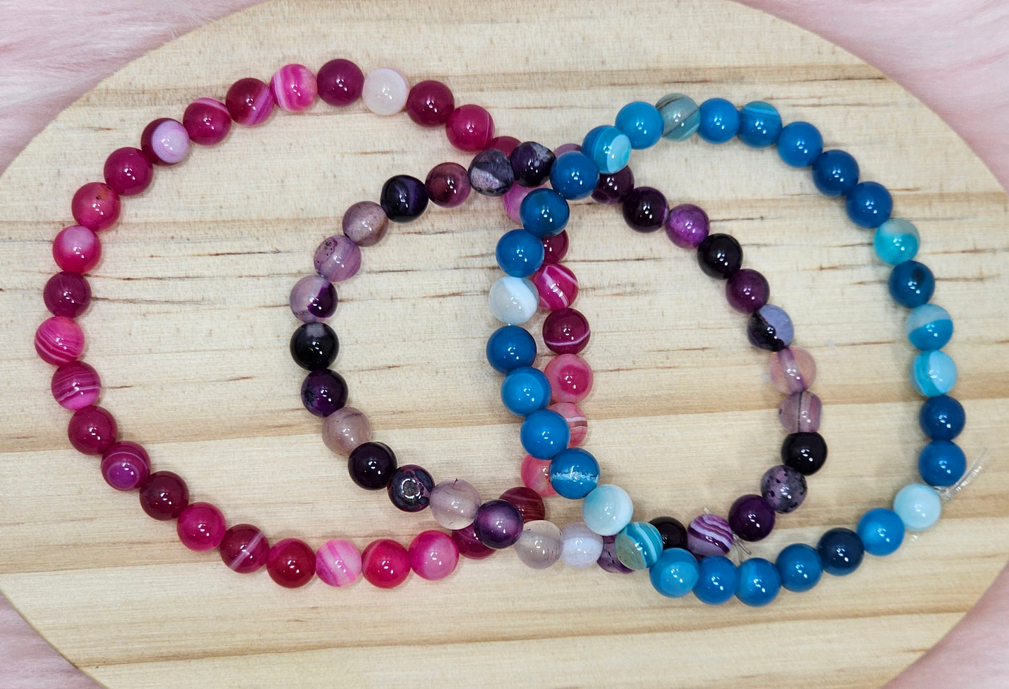 Dyed Agate Bracelet