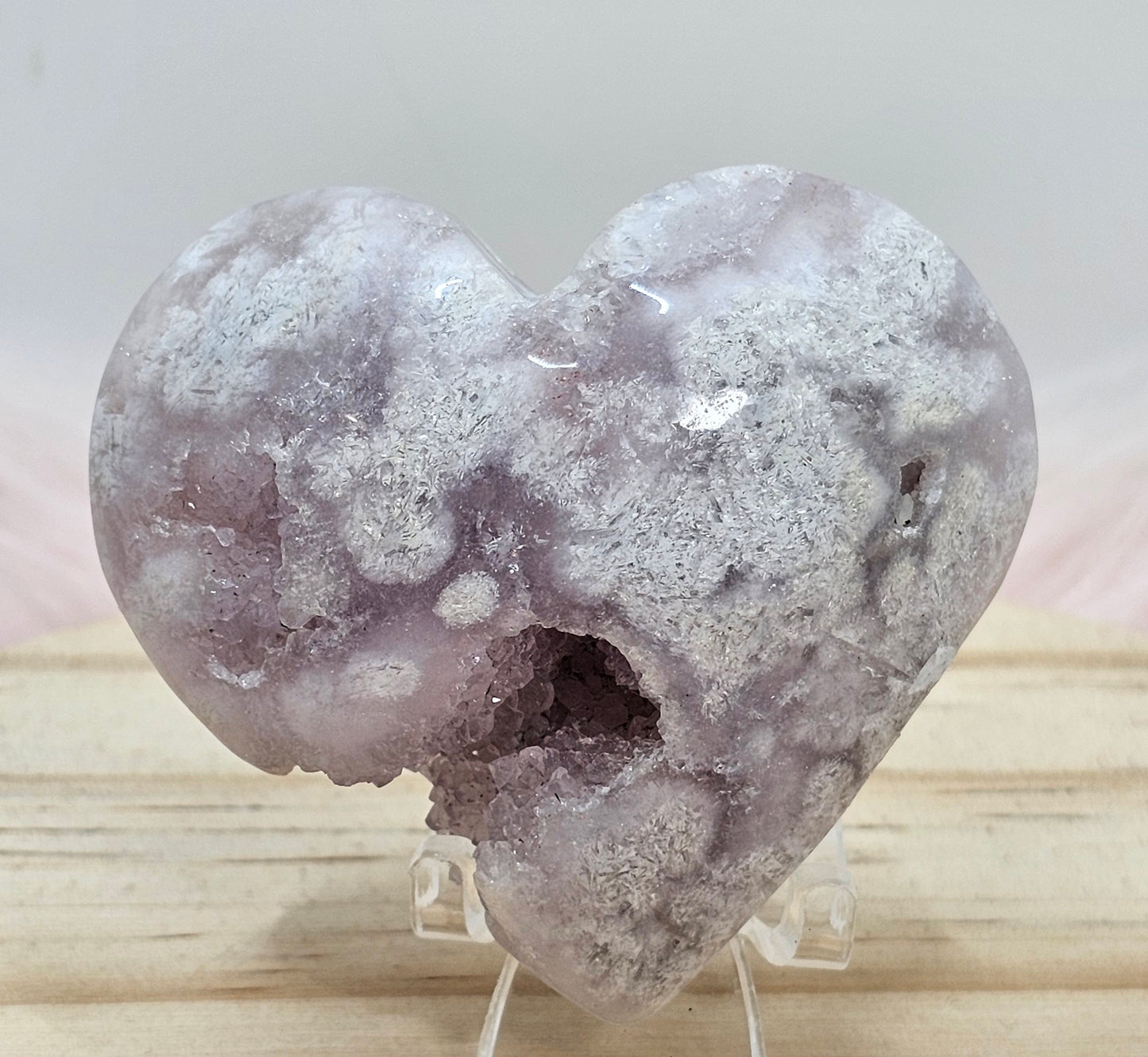 Pink Amethyst Heart