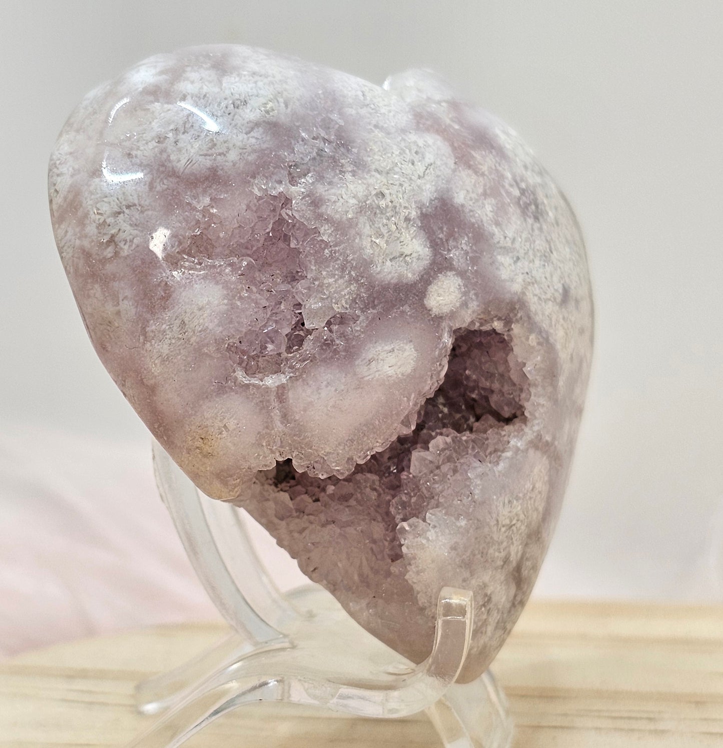 Pink Amethyst Heart