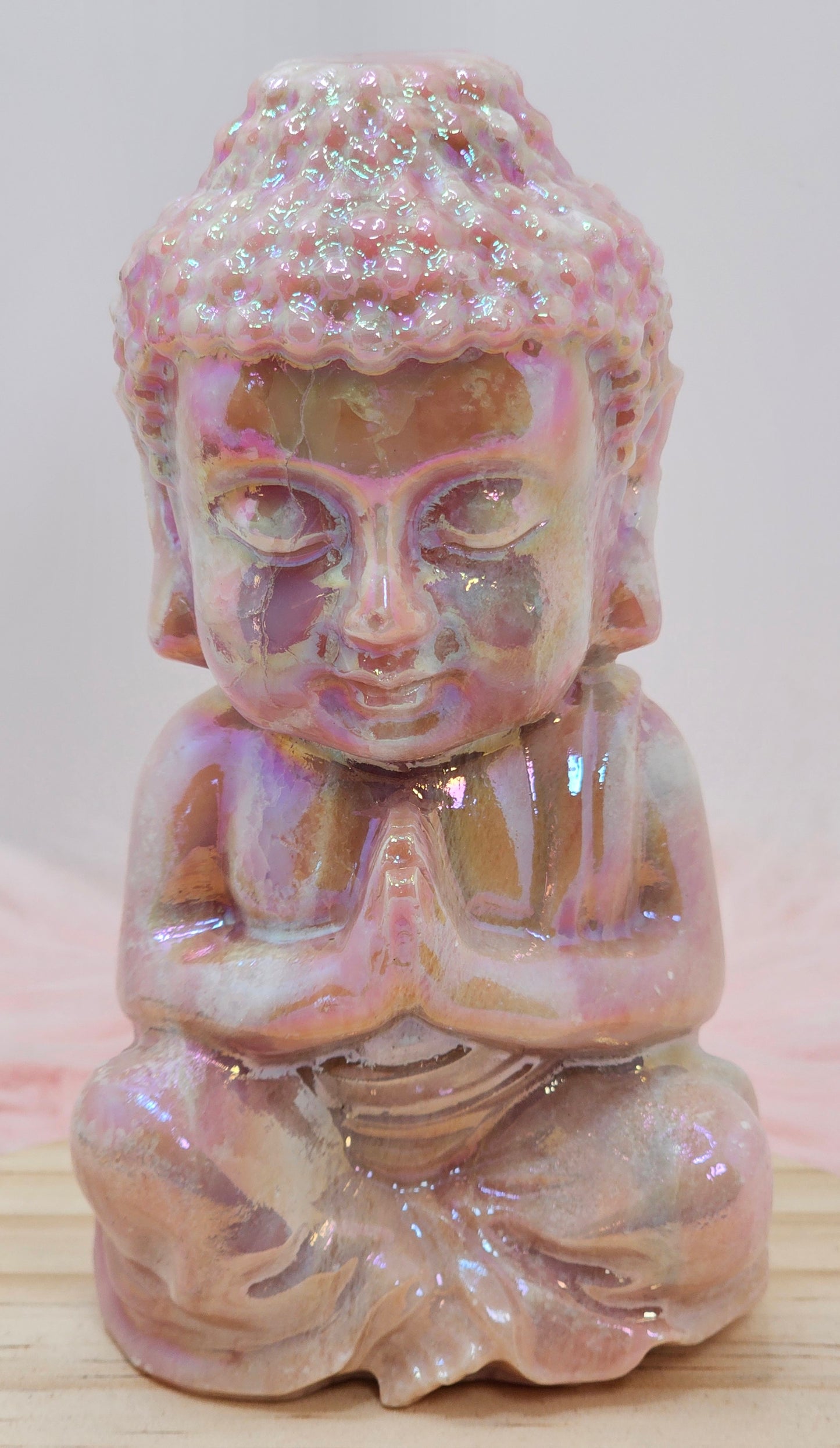 Aura Pink Opal Buddha