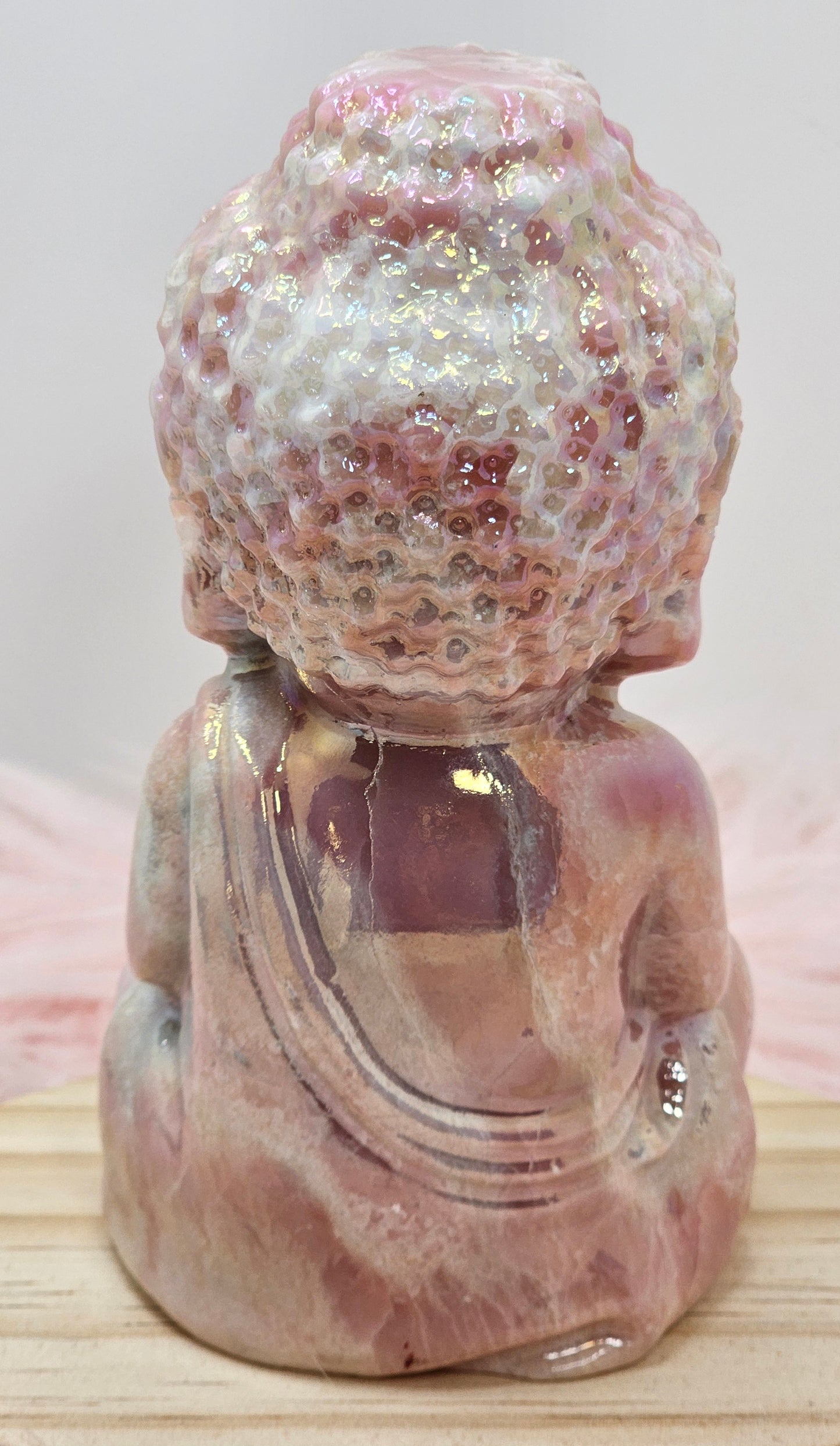 Aura Pink Opal Buddha