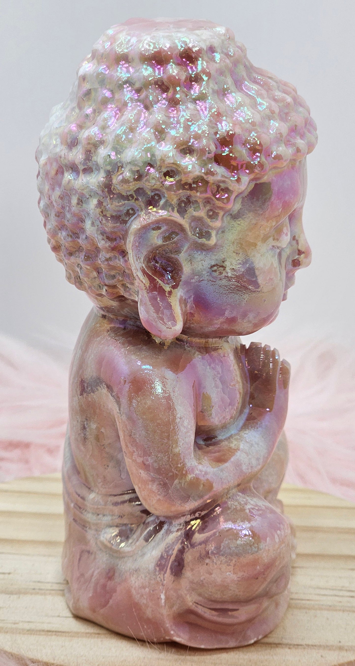 Aura Pink Opal Buddha