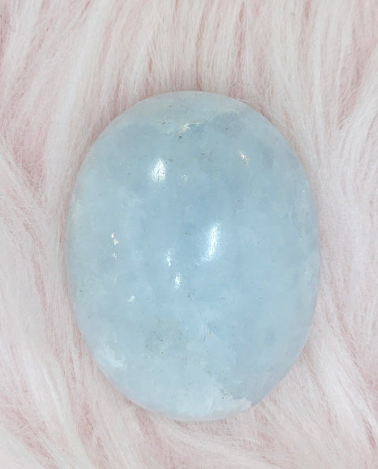 Blue Calcite Palmstone