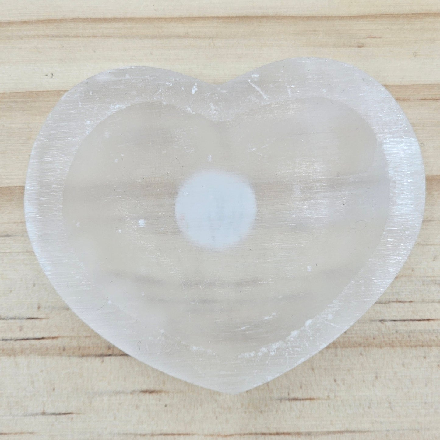 Selenite Heart Bowl