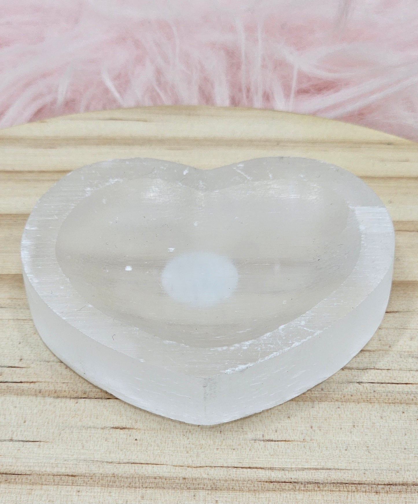 Selenite Heart Bowl