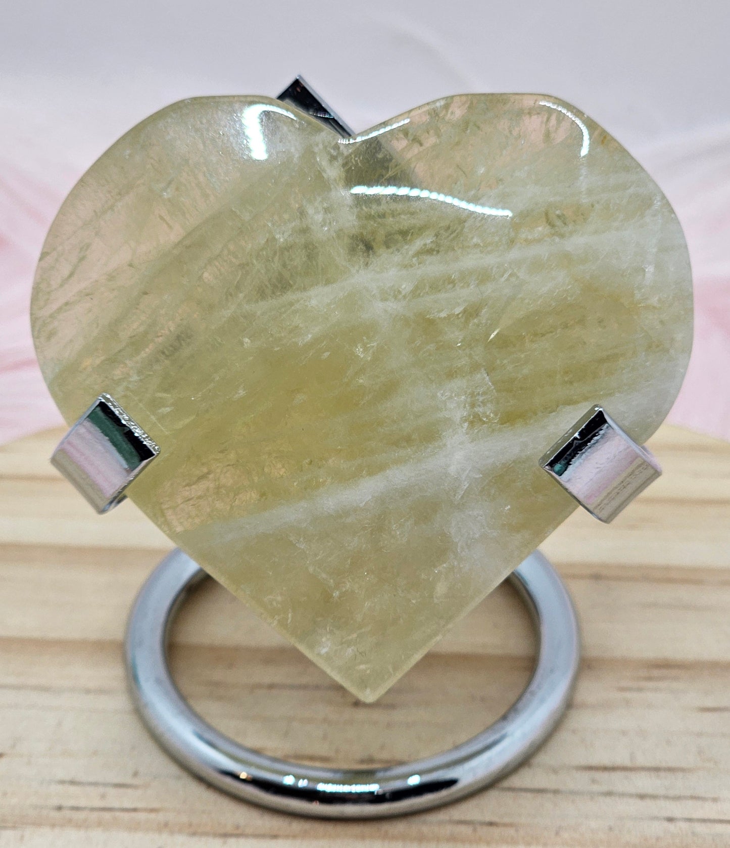 Citrine Heart With Stand