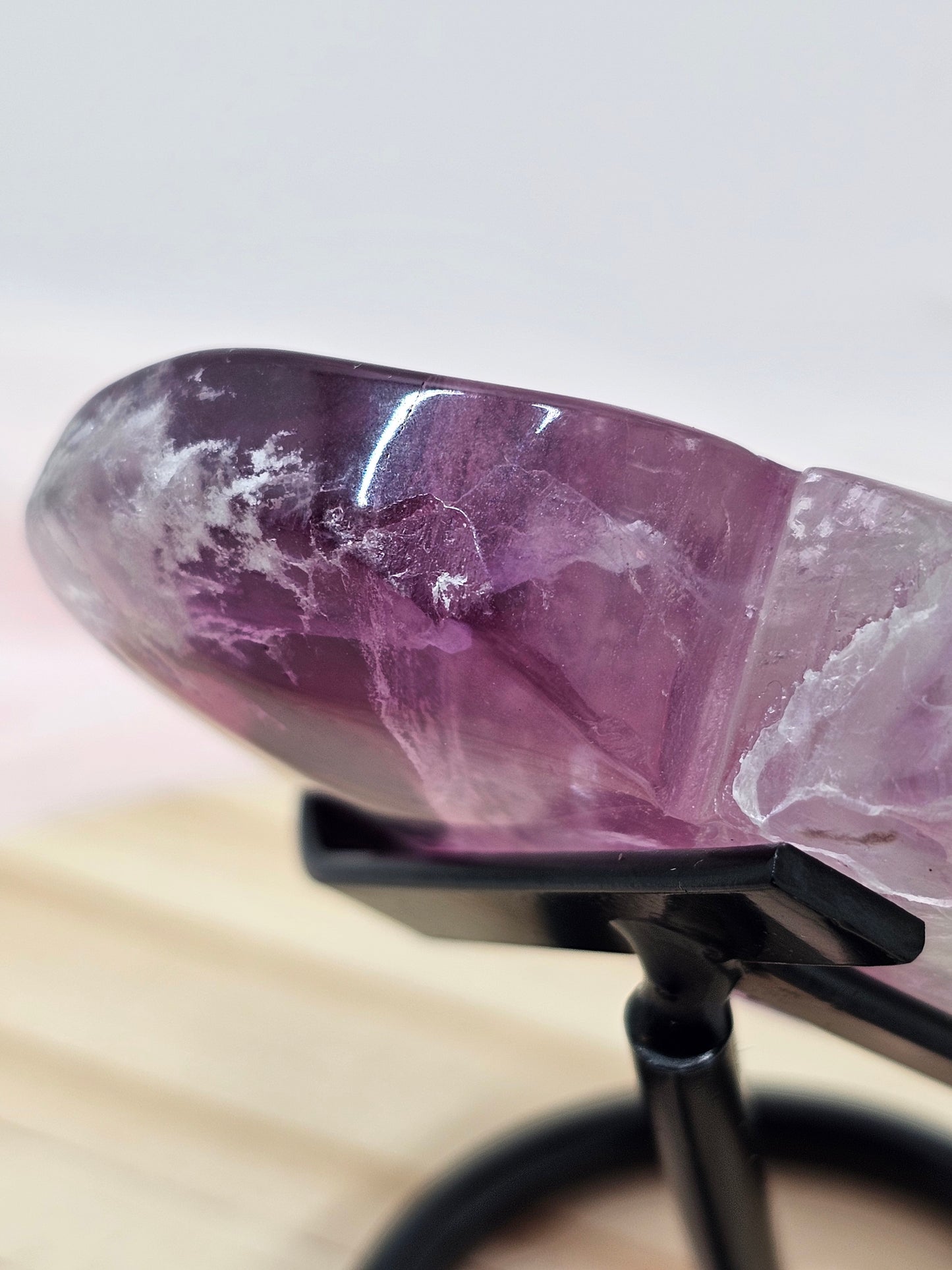 Flourite Heart Eith Stand