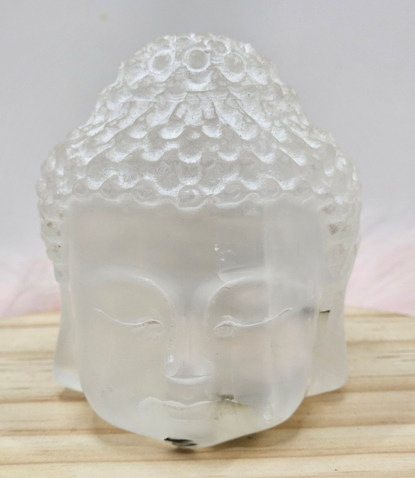 Selenite Buddha's Head