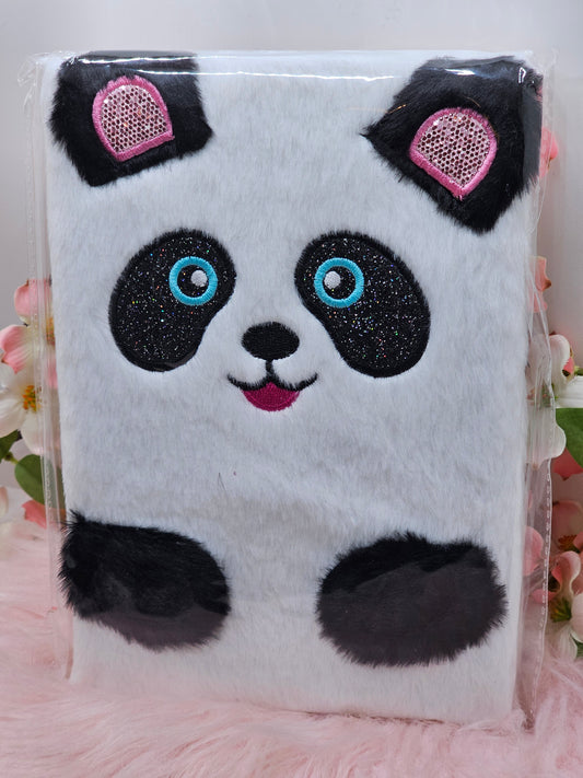 Panda Fluffy Notebook