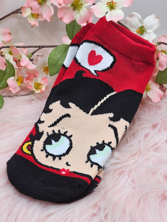 Betty Boop Trainer Socks