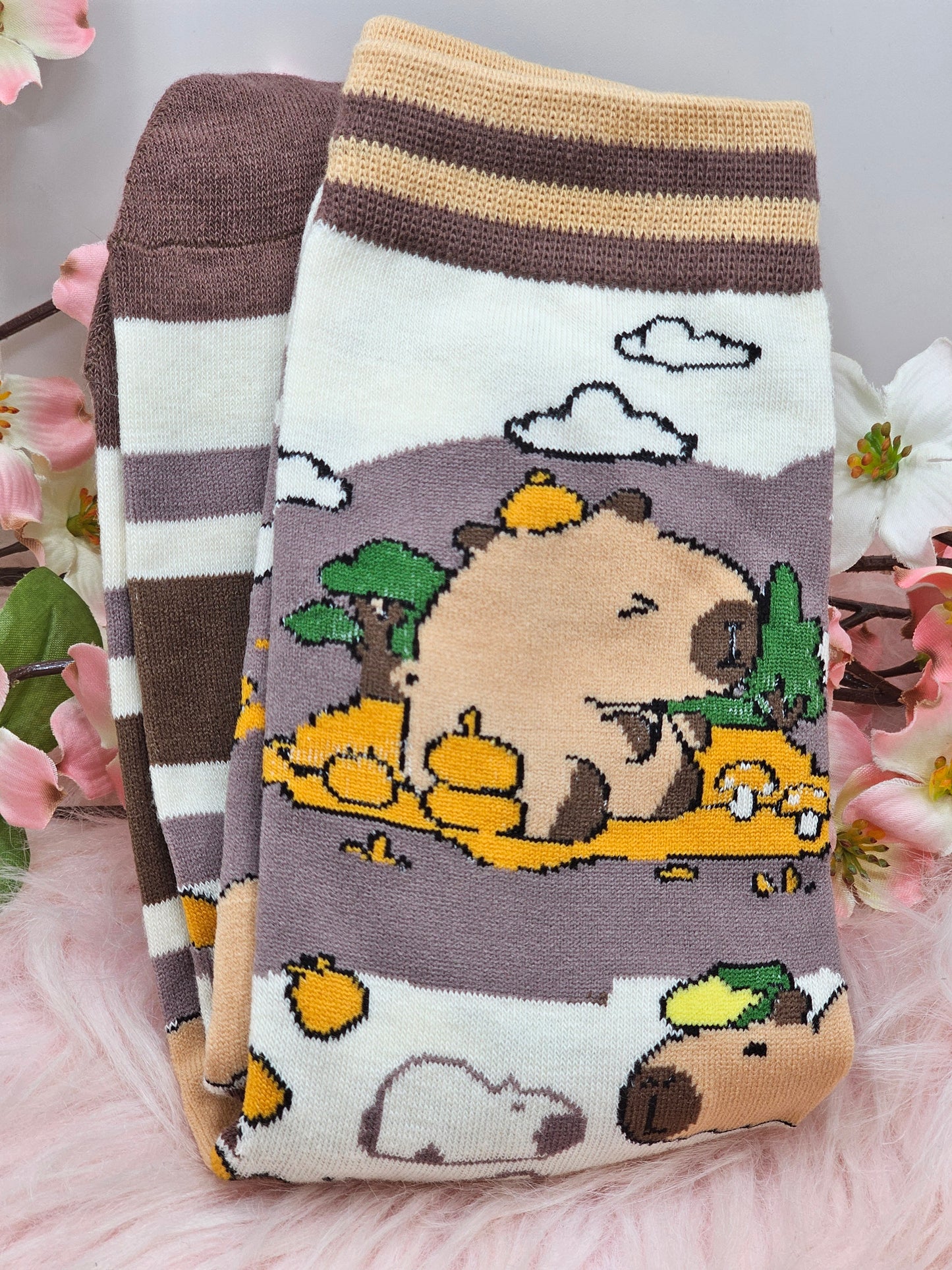 Brown Capybara Socks