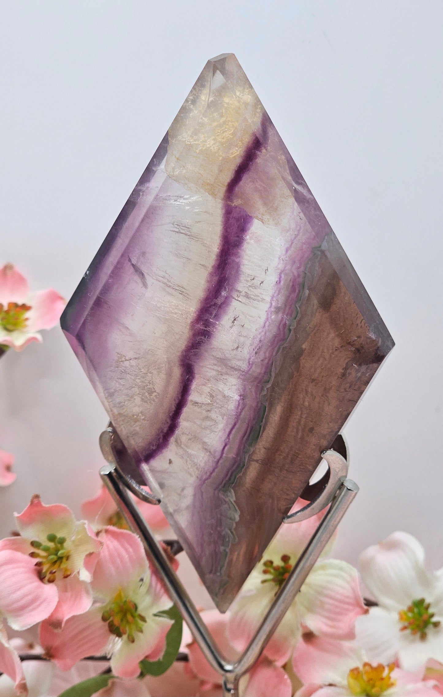 Flourite Diamond With Stand