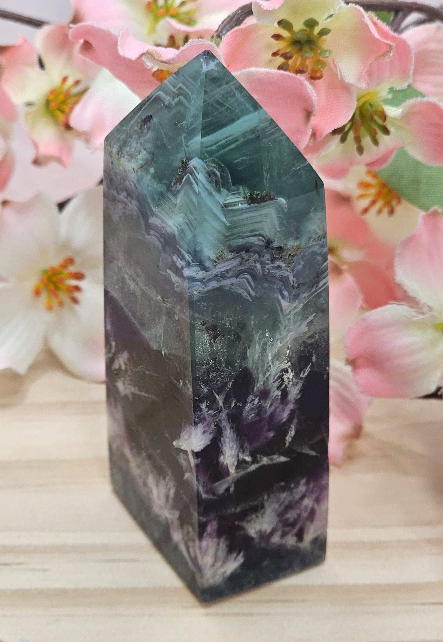 Snowflake Flourite Tower