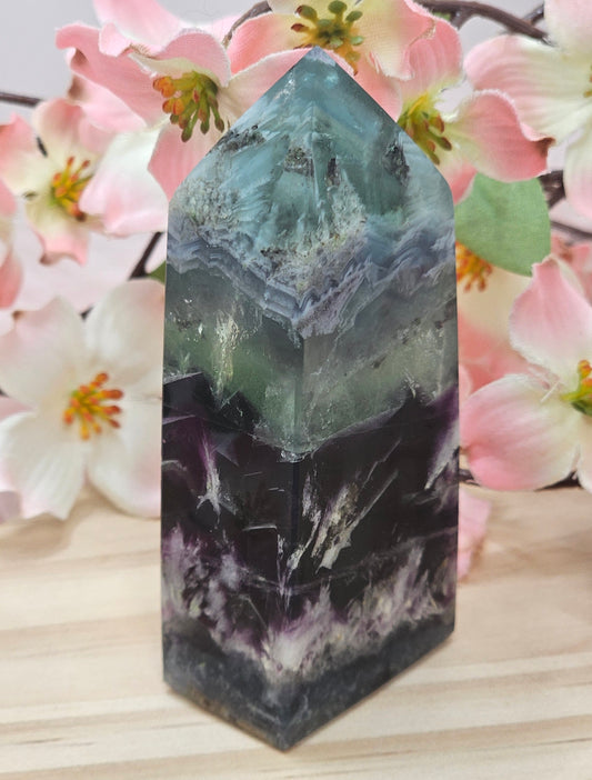 Snowflake Flourite Tower