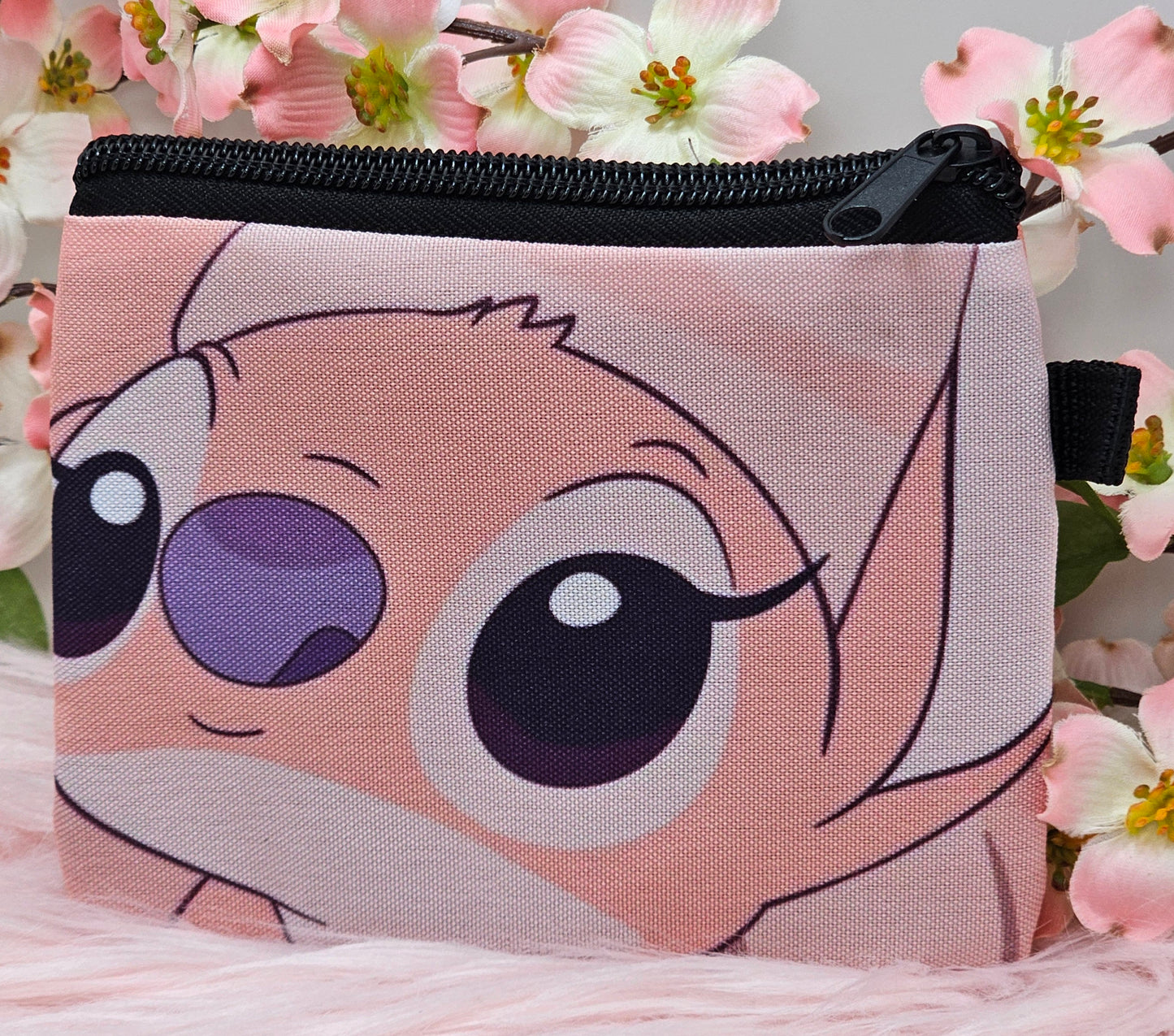 Pink Stitch Coin Purse