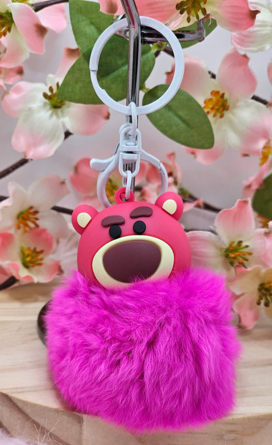 Lotso Pom Pom Keyring