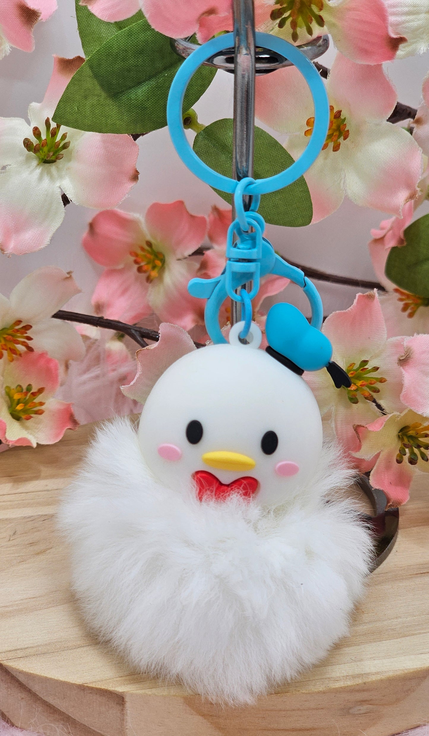 Donald Duck Pom Pom Keyring