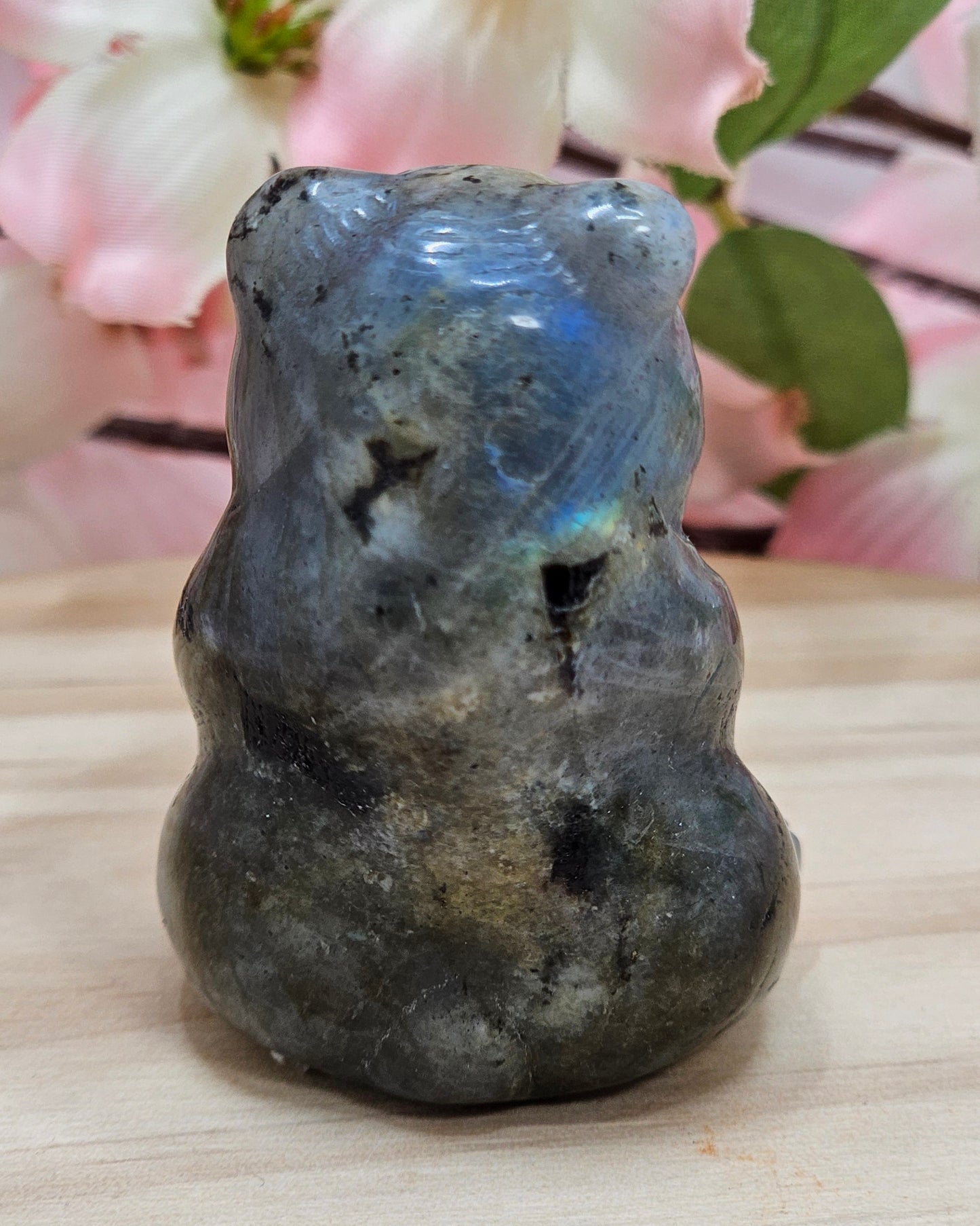 Labradorite Bear Carving