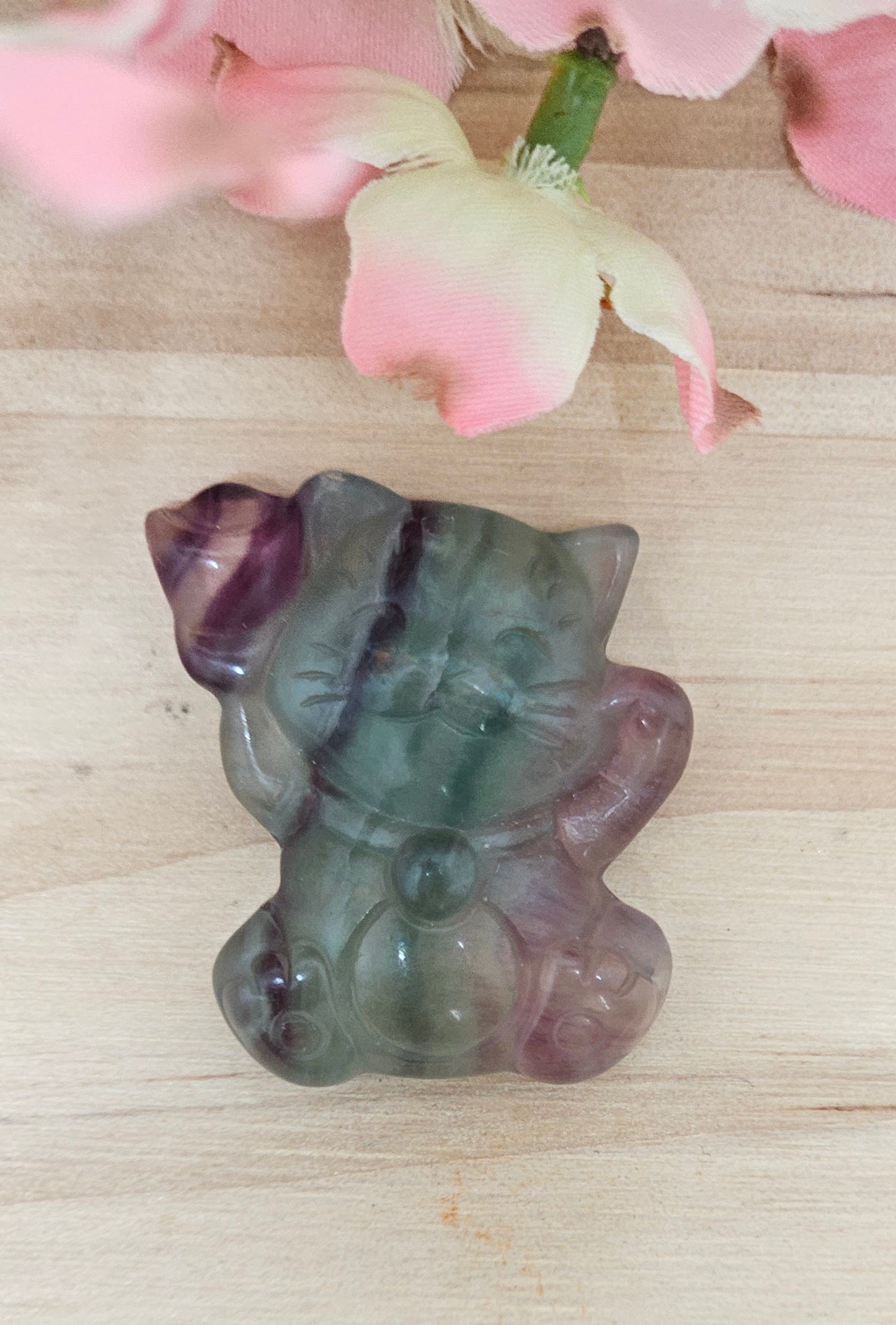 Flourite Lucky Cat