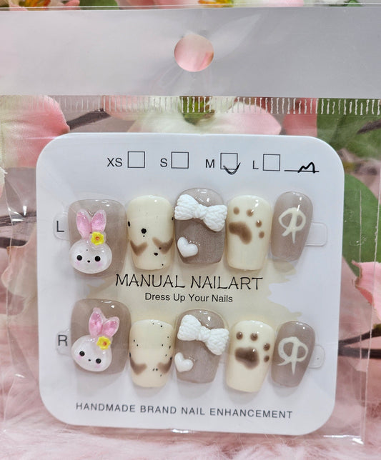 Bunny Press On Nails