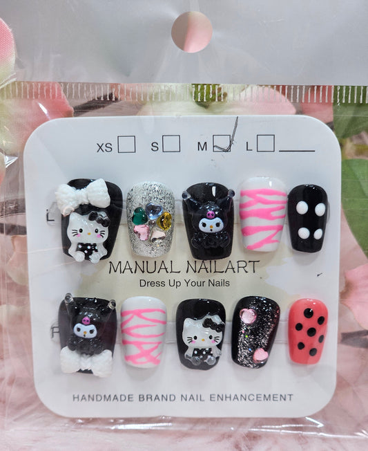 HK & Kuromi Press On Nails