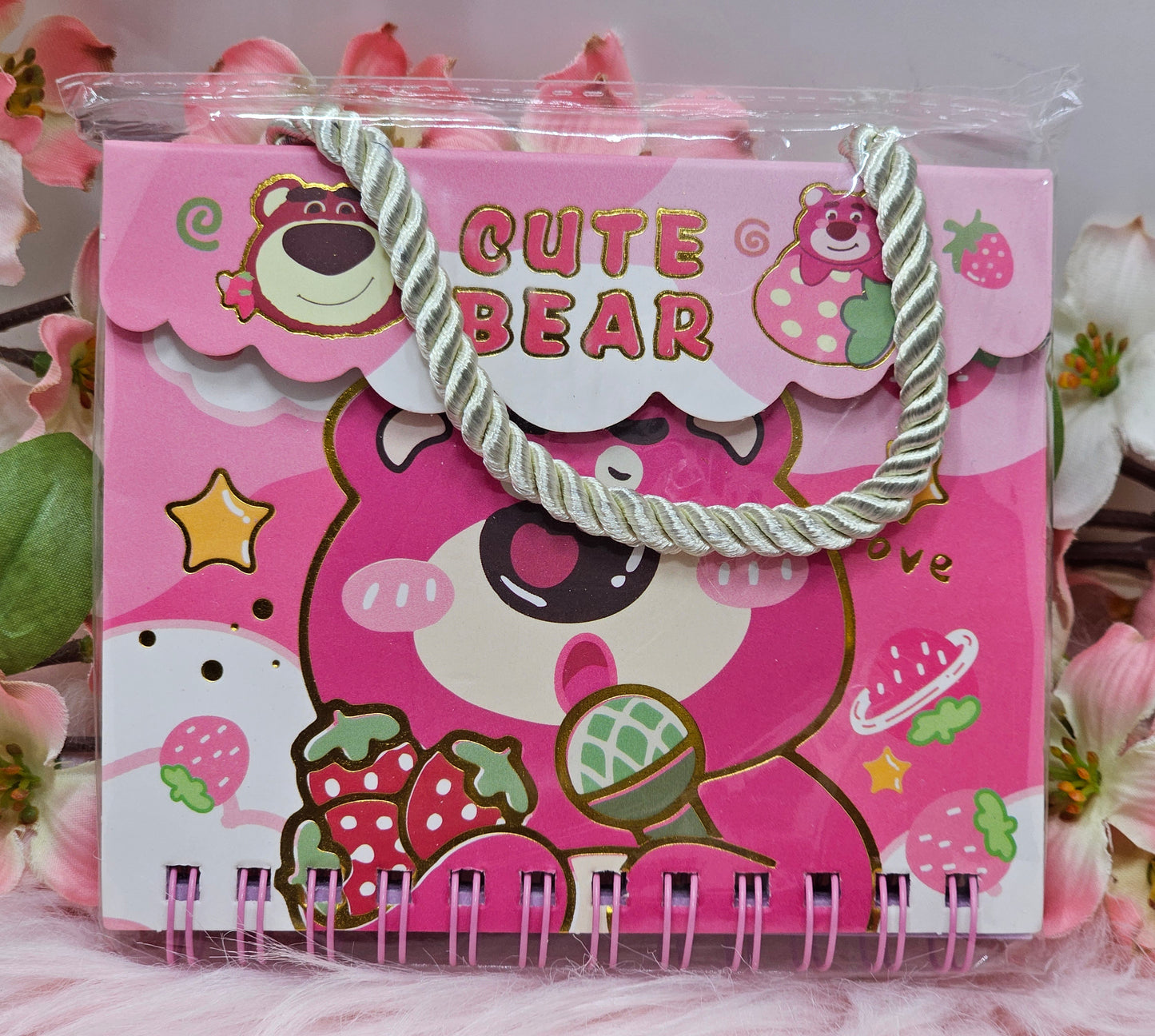 Strawberry Bear Mini Notebook