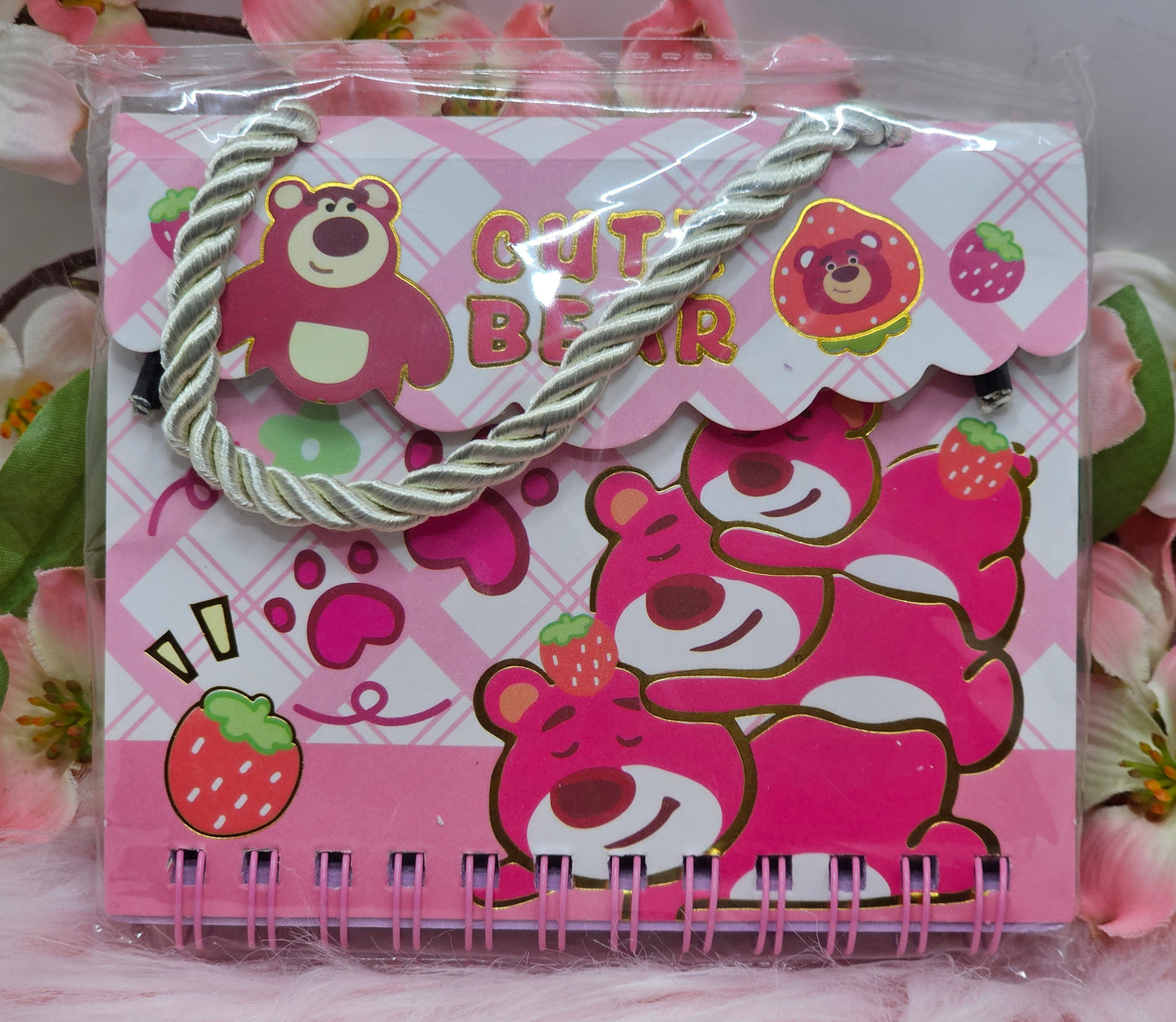 Strawberry Bear Mini Notebook