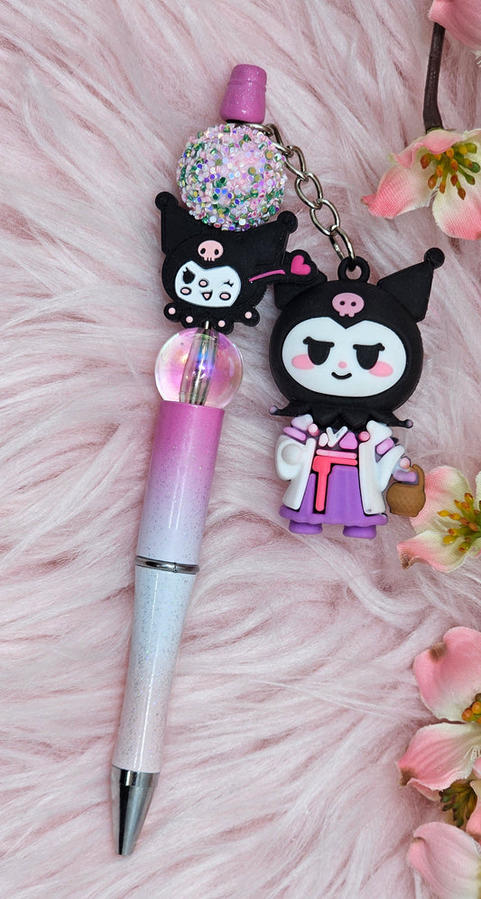 Kuromi Beaded Pen