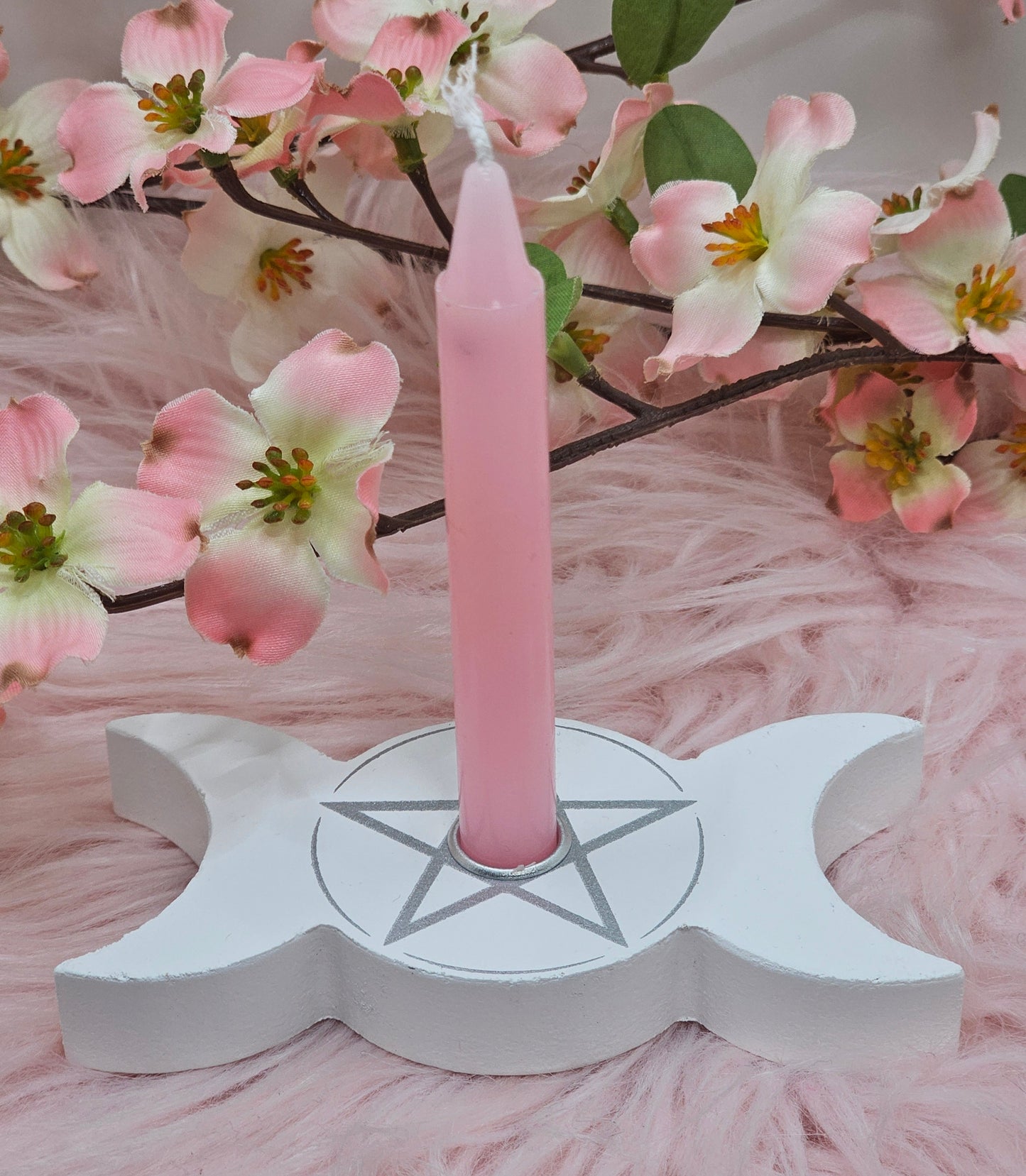 Tripple Moon Spell Candle Holder