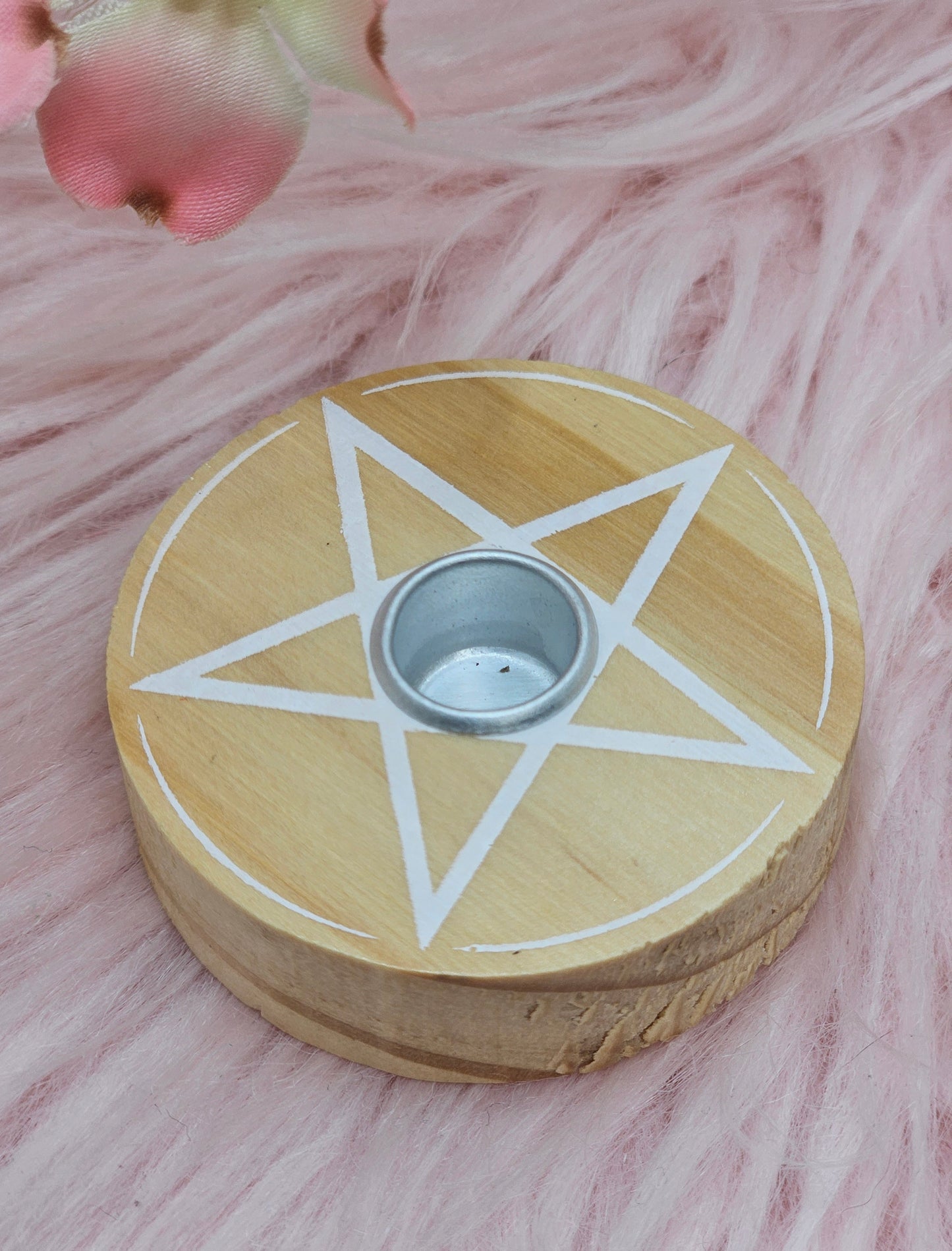 Pentagram Spell Candle Holder