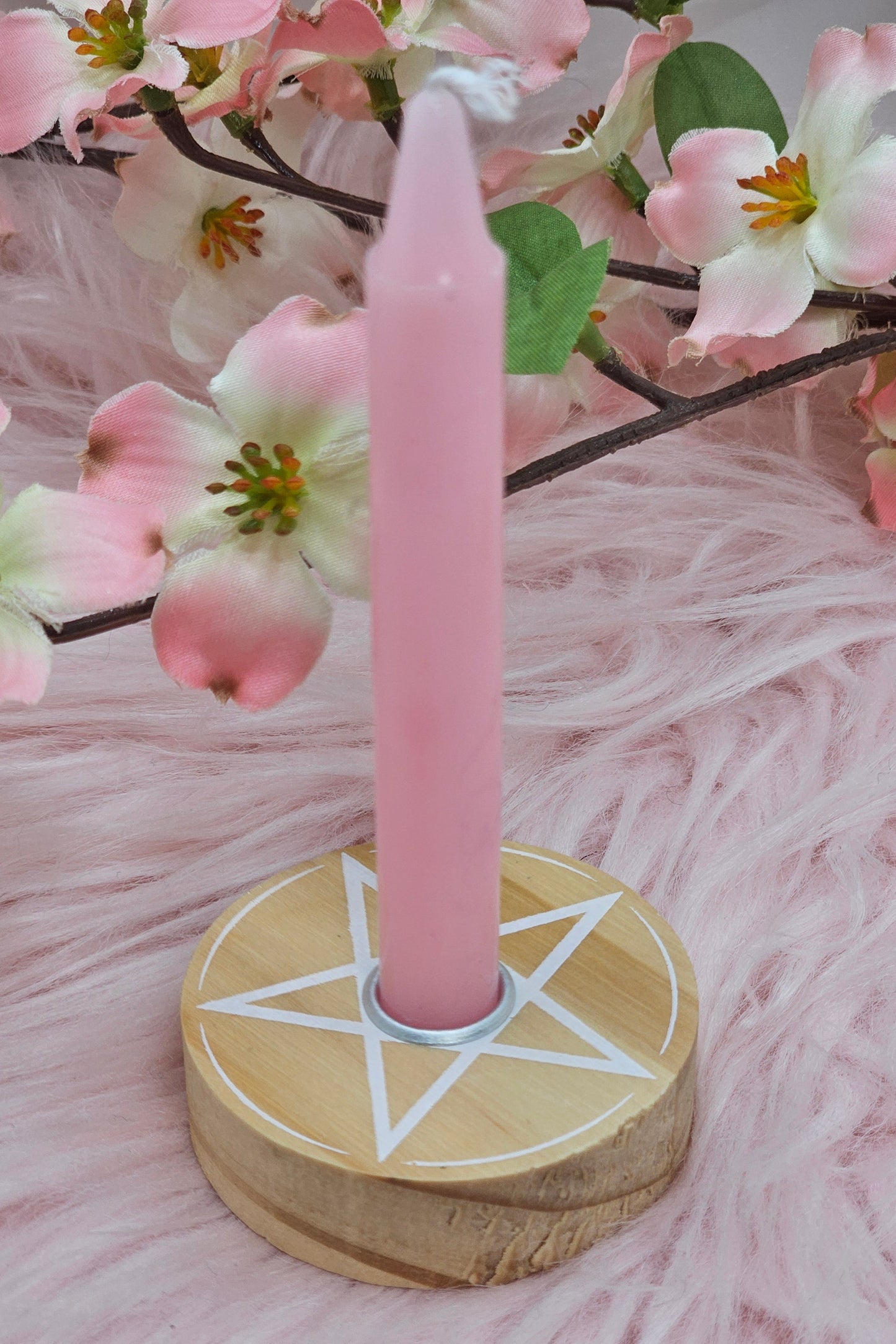 Pentagram Spell Candle Holder