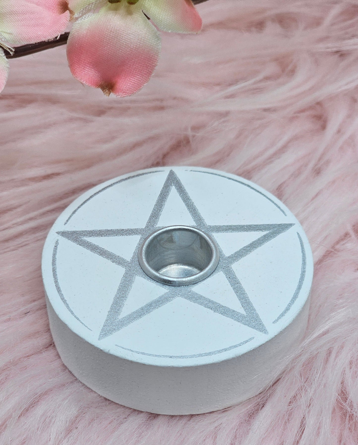 Pentagram Spell Candle Holder