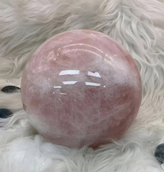 Large Rose Quartz Sphere