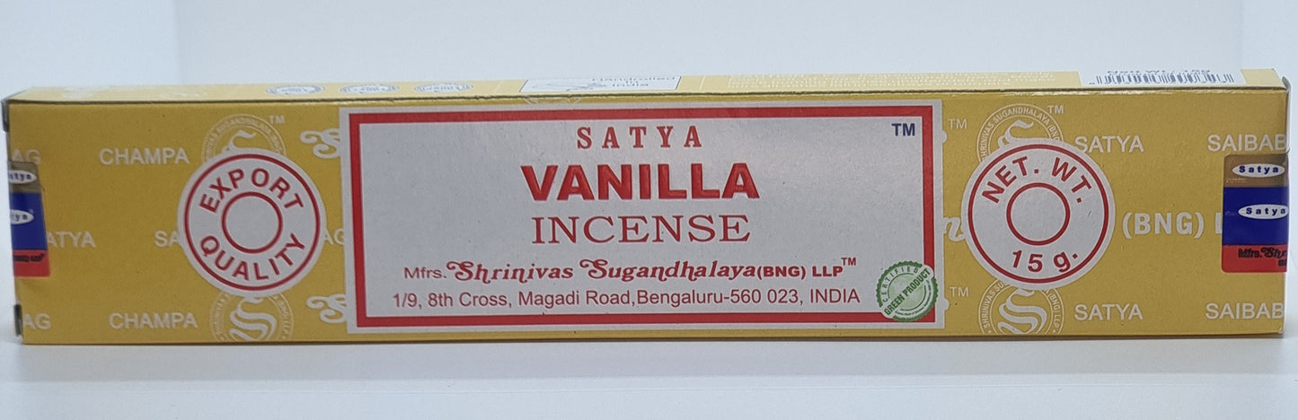 Satya Vanilla Incense Sticks