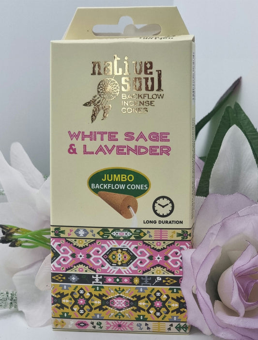 Native Soul White Sage & Lavender Backflow Incense